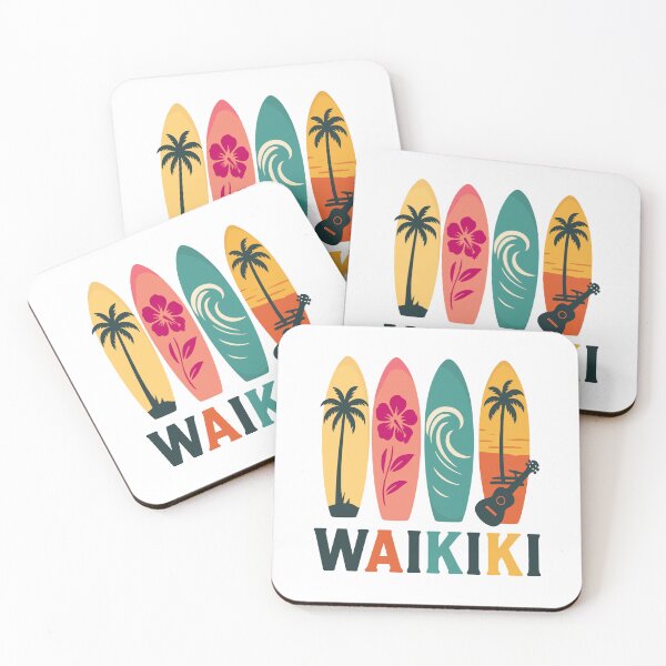 Artikelvorschau, Waikiki Souvenir Herren Strand Surfen Hawaii Waikiki entworfen und verkauft von DSWShirts.