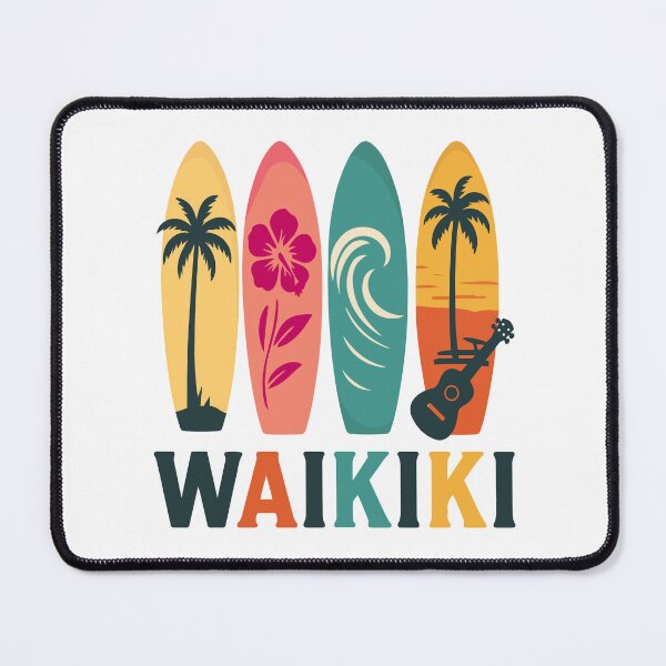 Item preview, Waikiki Souvenir Men Beach Surfing Hawaii Waikiki designed and sold by DSWShirts.