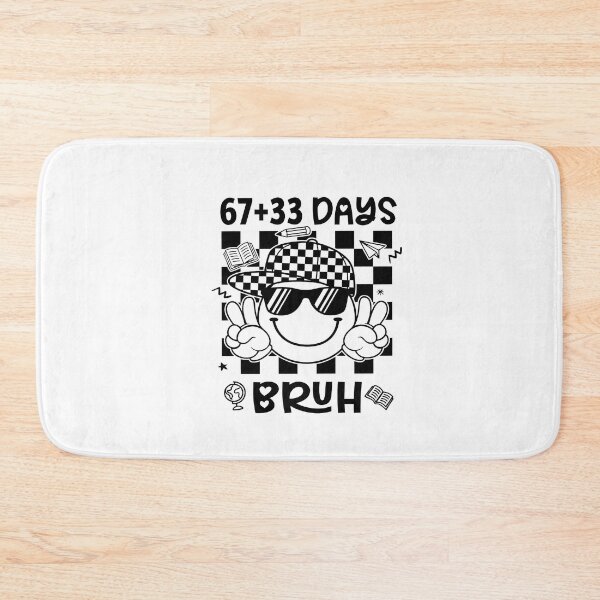 Item preview, 67+33 Days of School Bruh: Retro Smiley Face designed and sold by JacobKotai.