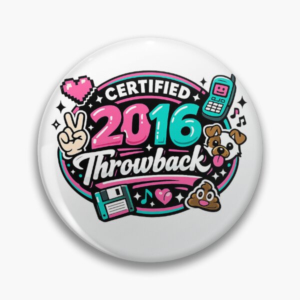 Item preview, Certified 2016 Internet Nostalgia Badge designed and sold by GrawerekCom.