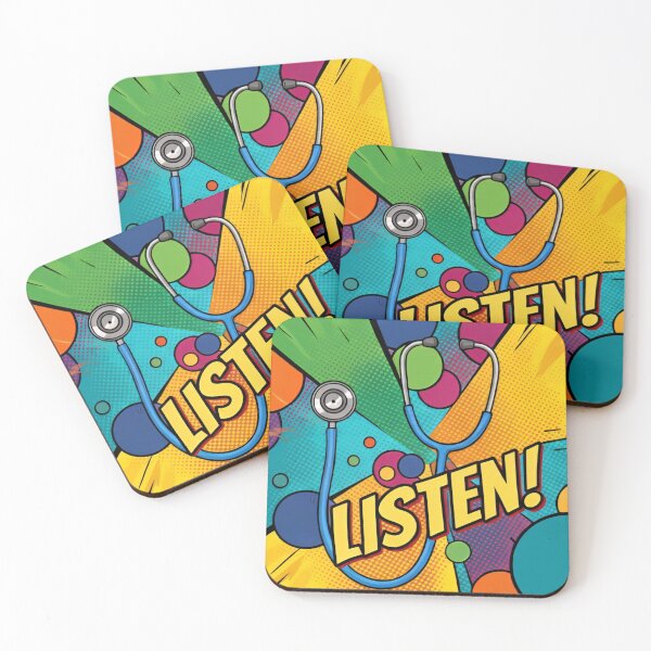 Item preview, Colorful Comic Style Listen Doctor Art  designed and sold by YoYoYammY.