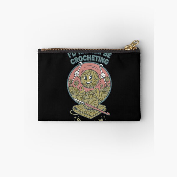 Item preview, I'd Rather Be Crocheting Yarn And Hooks Funny designed and sold by LuminOrb.