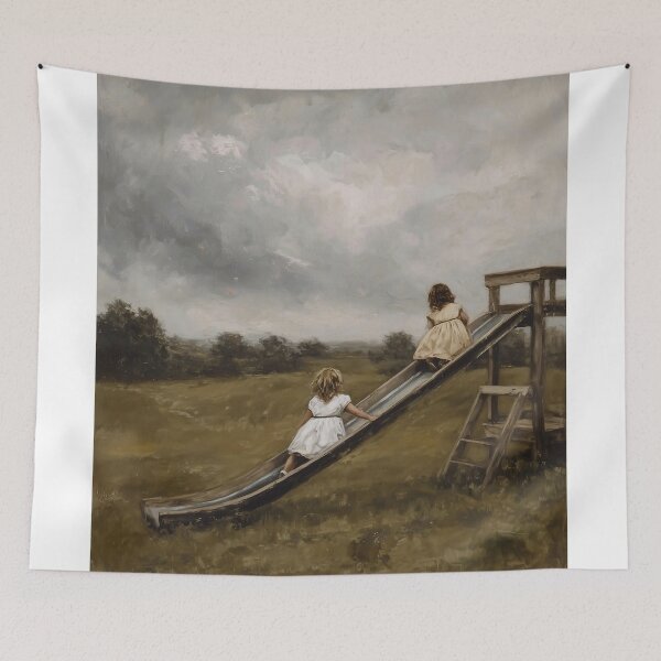 Item preview, Children on a Playground Slide designed and sold by lautir.