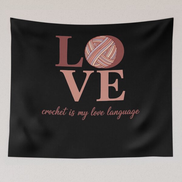 Item preview, Love Crochet Is My Love Language Yarn Lover designed and sold by LuminOrb.