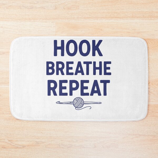 Item preview, Crochet Lover Hook Breathe Repeat Funny Crocheting designed and sold by LuminOrb.