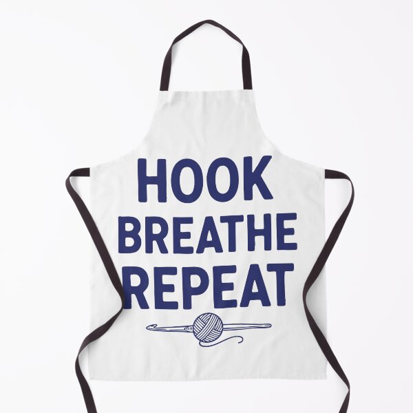 Item preview, Crochet Lover Hook Breathe Repeat Funny Crocheting designed and sold by LuminOrb.