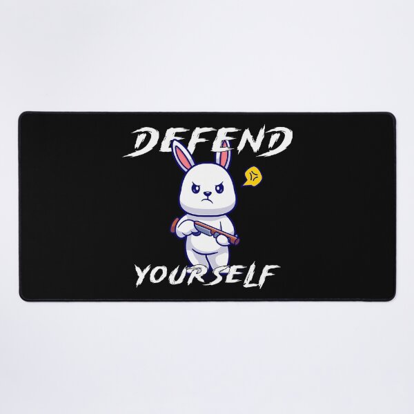 Item preview, Defend Yourself - Cute Bunny designed and sold by R-A Designs.
