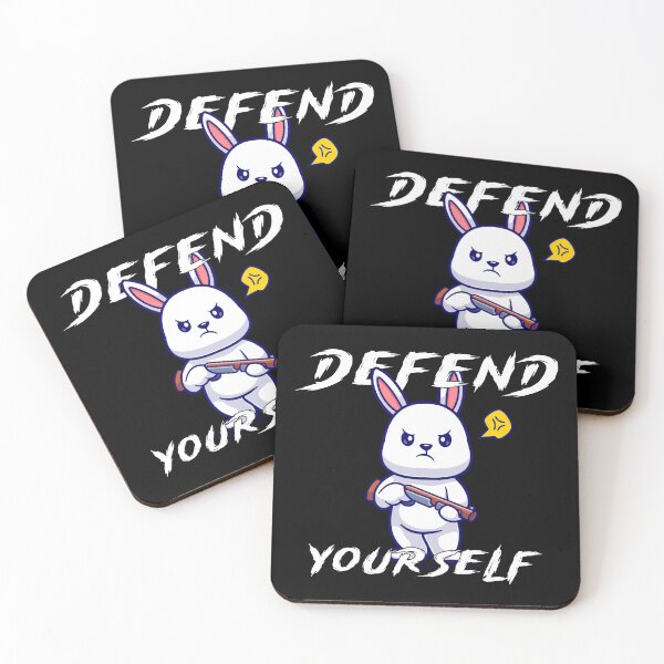 Item preview, Defend Yourself - Cute Bunny designed and sold by R-A Designs.