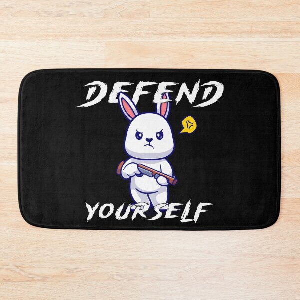 Item preview, Defend Yourself - Cute Bunny designed and sold by R-A Designs.