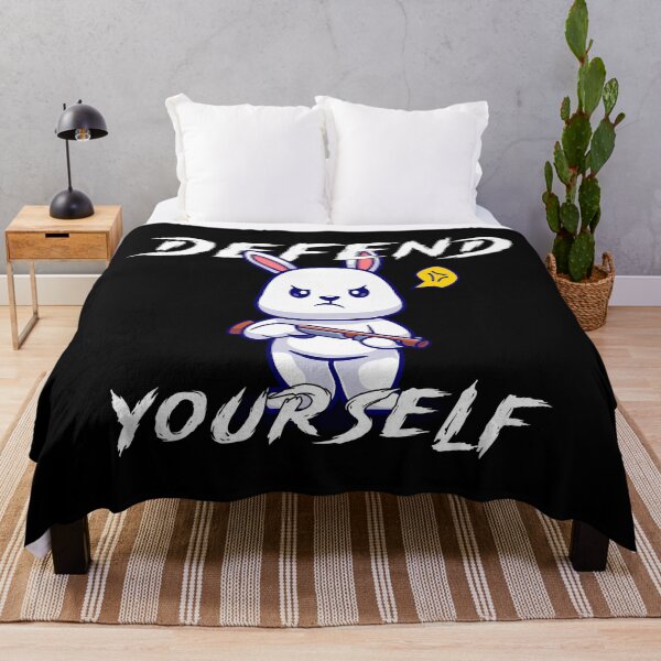 Item preview, Defend Yourself - Cute Bunny designed and sold by R-A Designs.