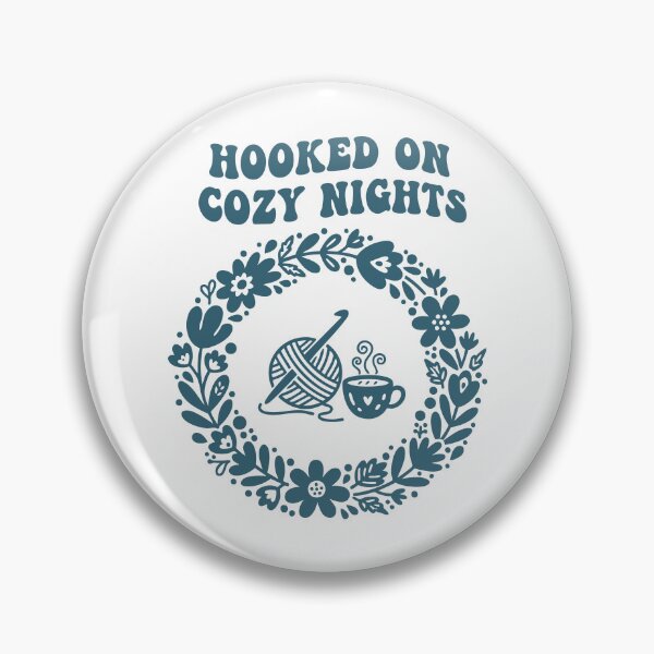 Item preview, Hooked On Cozy Nights Crochet Lover Funny designed and sold by LuminOrb.