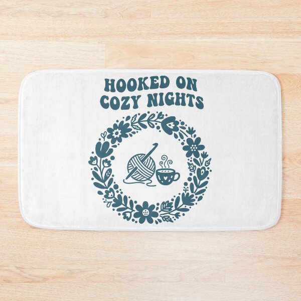 Item preview, Hooked On Cozy Nights Crochet Lover Funny designed and sold by LuminOrb.