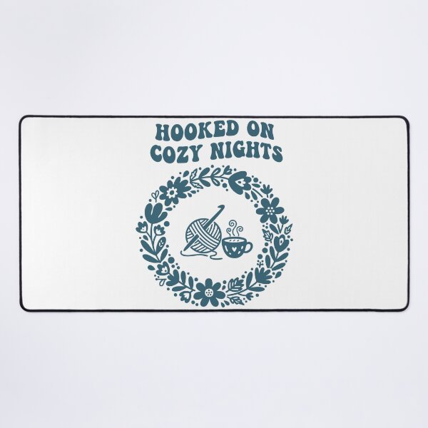 Item preview, Hooked On Cozy Nights Crochet Lover Funny designed and sold by LuminOrb.