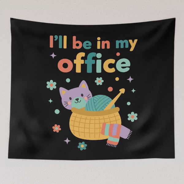 Item preview, Ill Be In My Office Funny Crochet Lover Crochet designed and sold by LuminOrb.