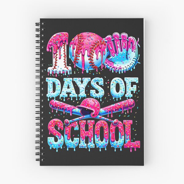 Item preview, 100 Days of School Baseball Ice Cream Drip Gift for Boys Kid  designed and sold by ArleneRowe.
