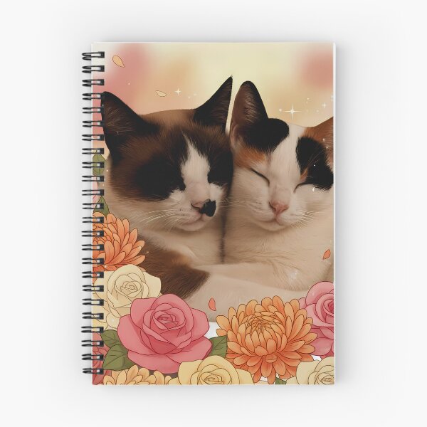 Item preview, Petal Dreams & Purring Hearts – Floral Cat Companions designed and sold by meesub.