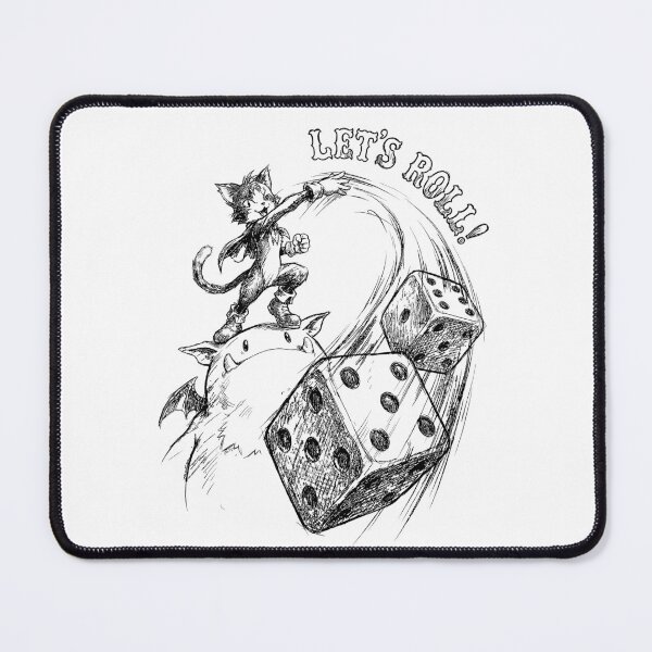 Item preview, Lucky Dice Toss - Cait Sith Final Fantasy VII FF7 FFVII Fanart designed and sold by bapupa.