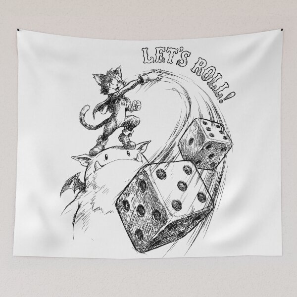 Item preview, Lucky Dice Toss - Cait Sith Final Fantasy VII FF7 FFVII Fanart designed and sold by bapupa.