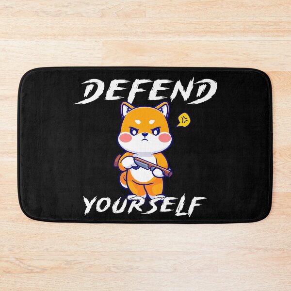 Item preview, Defend Yourself – Soft Look, Hard Boundary - Shiba designed and sold by R-A Designs.