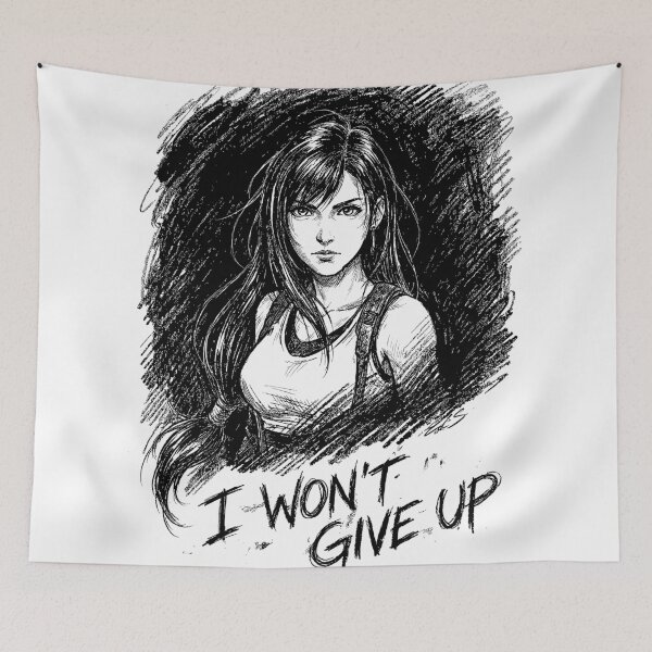 Item preview, Determined Fighter's Gaze - Tifa Lockhart Final Fantasy VII FF7 FFVII Fanart designed and sold by bapupa.