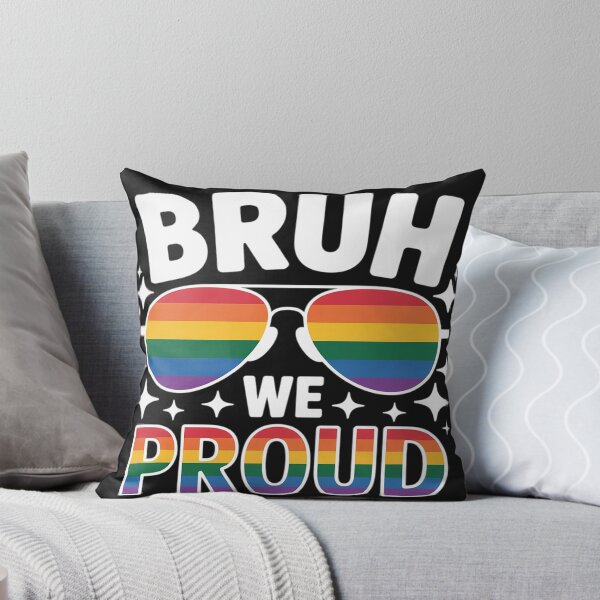 Item preview, LGBTQ Bruh We Proud Sunglasses Rainbow Flag Gay Pride Ally designed and sold by trinfhri.