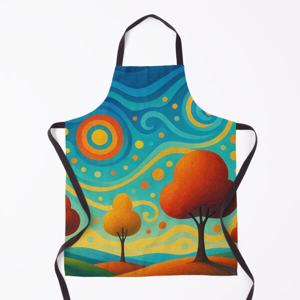 Item preview, Swirls of color above treetops designed and sold by Sigtrix.