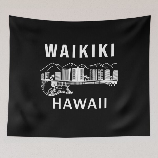 Item preview, Waikiki Hawaii Souvenir Men Guitar Music Beach Waikiki designed and sold by DSWShirts.