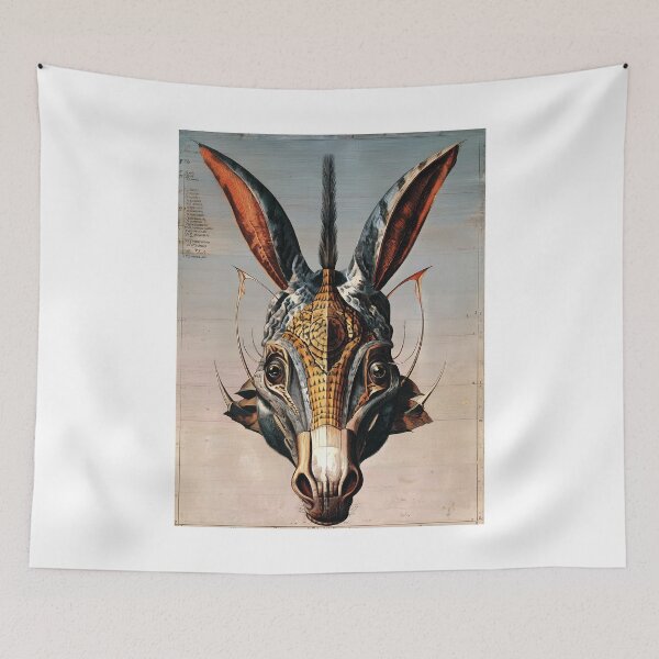Item preview, Surreal donkey Portrait designed and sold by lautir.
