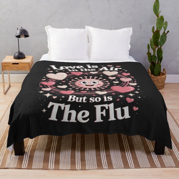 Item preview, Love is in the air but so is the flu funny valentine Nurse designed and sold by trinfhri.