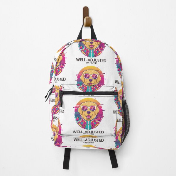 Item preview, Well Adjusted on Paper. Golden Retriever. Retro 90s. designed and sold by Everything Golden Co..