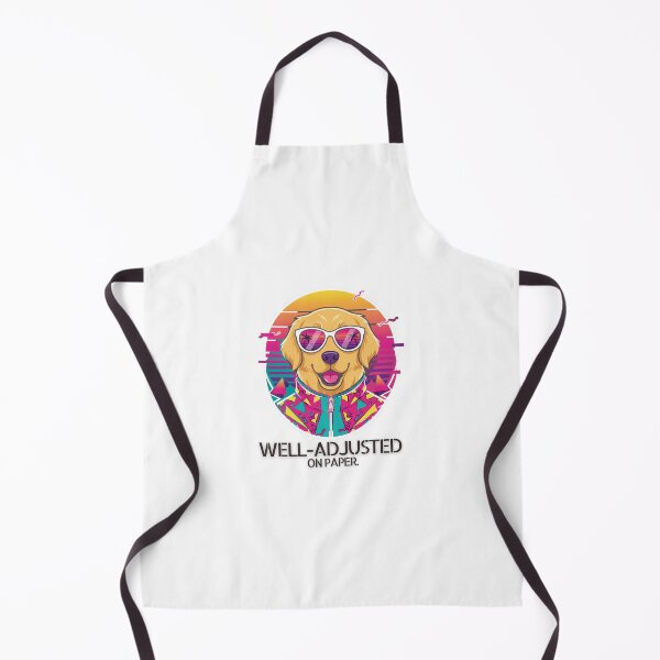 Item preview, Well Adjusted on Paper. Golden Retriever. Retro 90s. designed and sold by Everything Golden Co..