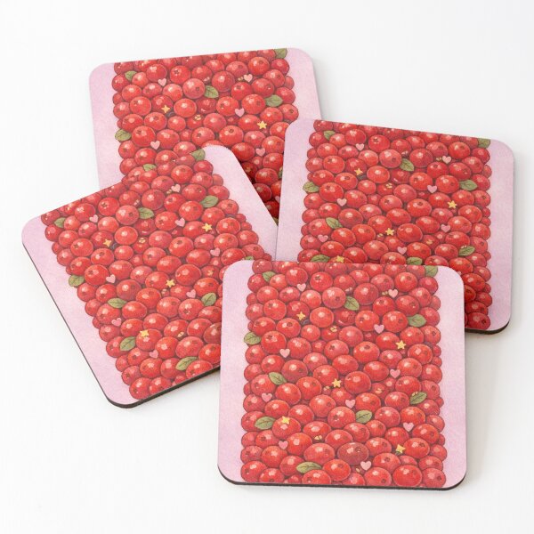 Artikelvorschau, Valentinstagsillustration von handgezeichneten Preiselbeeren entworfen und verkauft von MariaPencilArt.