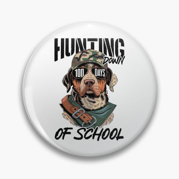 Item preview, Hunting Down 100 Days of School Dog Camo Hat 100th Day Boys Kids designed and sold by jakaun.