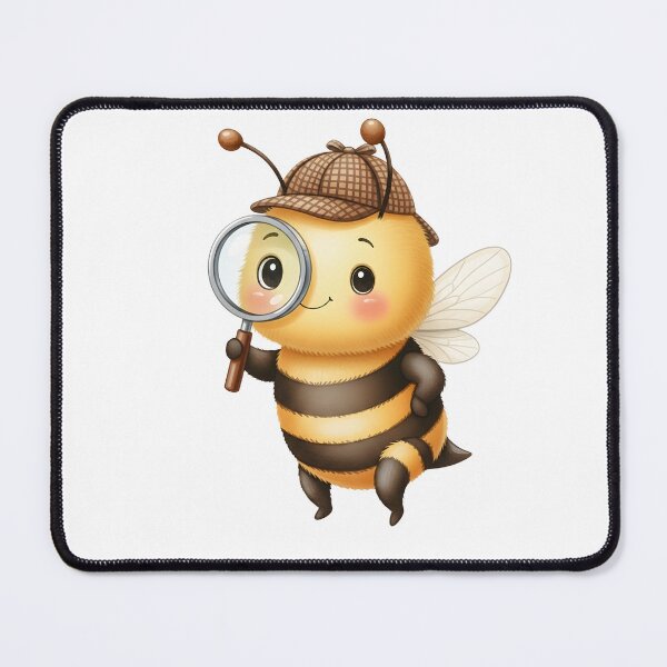 Item preview, Detective Bee – Cute Bumblebee Private Eye Illustration designed and sold by debbiedoodarday.