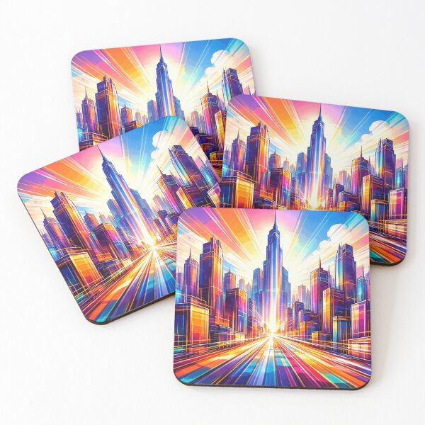 Item preview, Neon Skyline Sunrise designed and sold by Sigtrix.