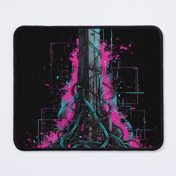 Item preview, Data Spire – Protocol Corruption Cyberpunk Tower designed and sold by Ekracreatives.