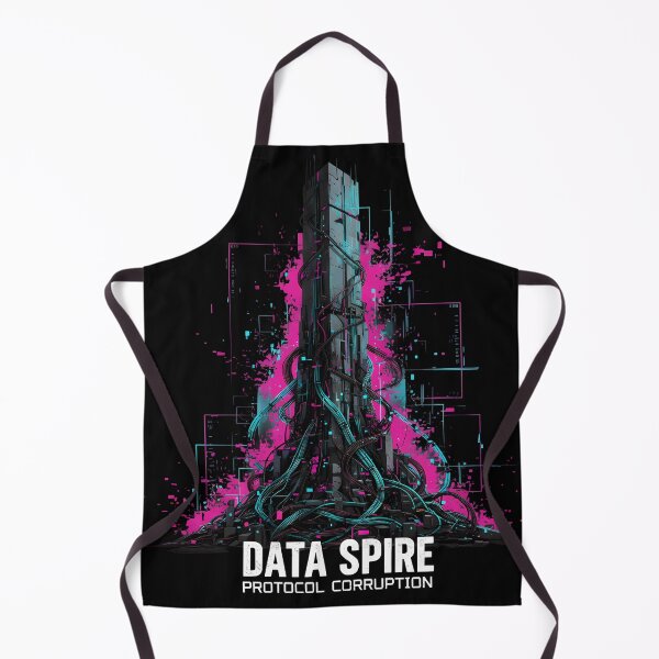 Item preview, Data Spire – Protocol Corruption Cyberpunk Tower designed and sold by Ekracreatives.