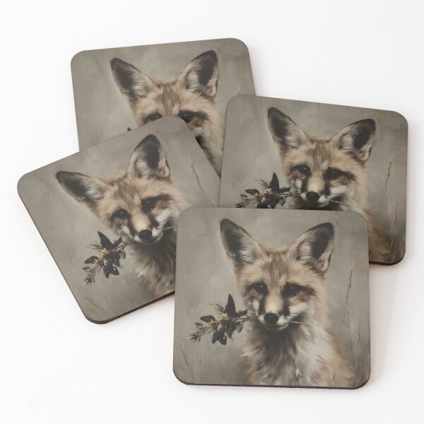 Item preview, Fox Holding a Flower in its mouth designed and sold by lautir.