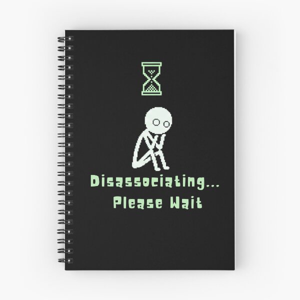 Item preview, Disassociating... Please Wait | Retro 8-Bit Mental Health Pixel Art designed and sold by blakfrog.