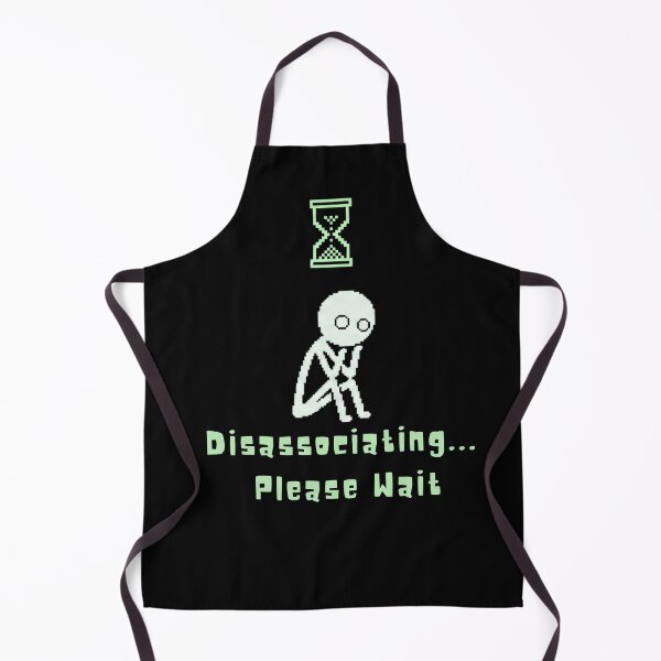 Item preview, Disassociating... Please Wait | Retro 8-Bit Mental Health Pixel Art designed and sold by blakfrog.
