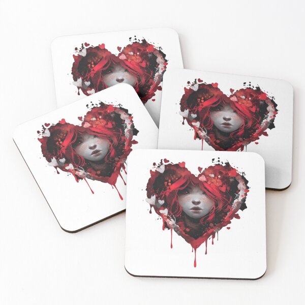 Item preview, Dark Valentine Day Heart Gift Romantic Art designed and sold by PluffyPanda.