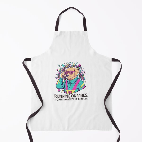 Item preview, Running on Vibes & Questionable Life Choices. Golden Retriever. Retro 90s. designed and sold by Everything Golden Co..