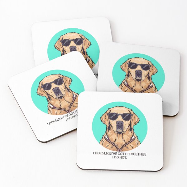 Item preview, Looks Like I’ve Got It Together. I do not. Golden Retriever. Retro 90s. designed and sold by Everything Golden Co..