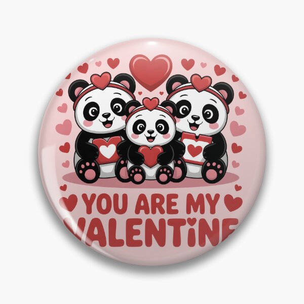 Item preview, Cute Valentine Pandas – You Are My Valentine Text designed and sold by Nimkaew.