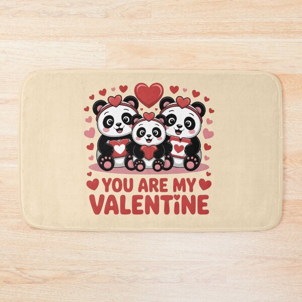 Item preview, Cute Valentine Pandas – You Are My Valentine Text designed and sold by Nimkaew.