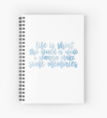 the world is wide. Spiral Notebook