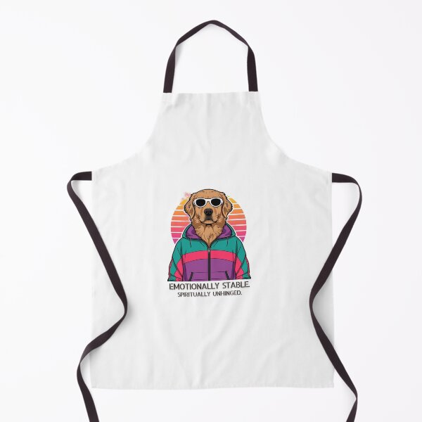 Item preview, Emotionally Stable. Spiritually Unhinged. Golden Retriever. Retro 90s. designed and sold by Everything Golden Co..