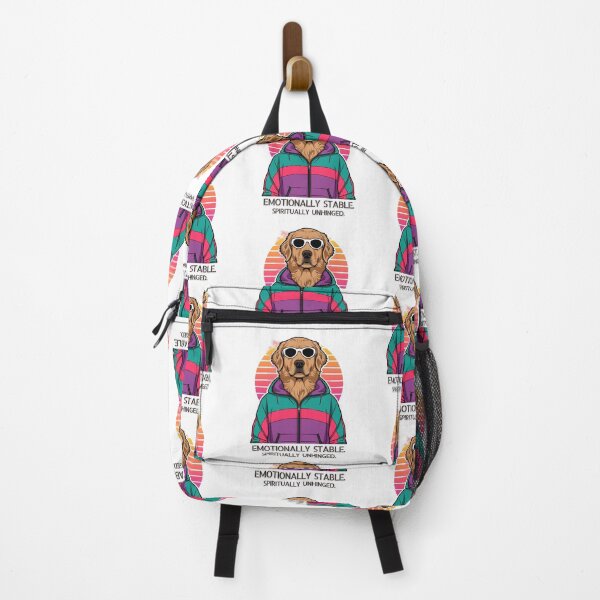 Item preview, Emotionally Stable. Spiritually Unhinged. Golden Retriever. Retro 90s. designed and sold by Everything Golden Co..
