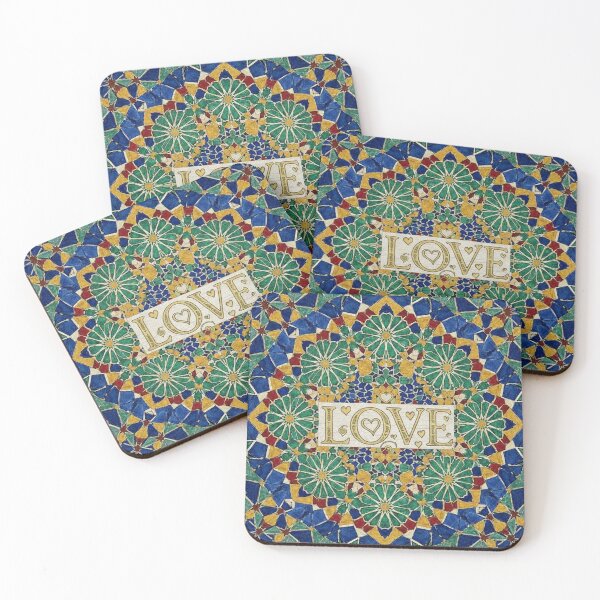 Item preview, Moroccan Zellige Geometric Pattern LOVE Art designed and sold by designwiss.