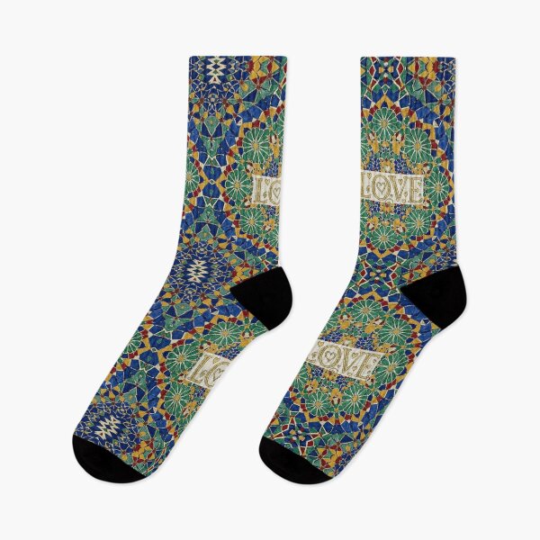 Item preview, Moroccan Zellige Geometric Pattern LOVE Art designed and sold by designwiss.
